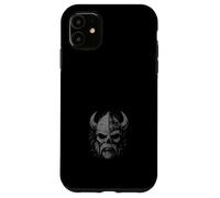 Dark Viking Norse Skull Helmet Norse Illustration Case for iPhone 11