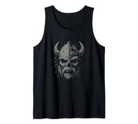 Dark Viking Norse Skull Helmet Norse Illustration Tank Top