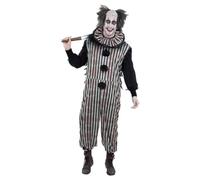 Dark Clown Vintage Clown Scary Mens Halloween Fancy Dress Outfit IT