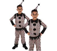 Dark Vintage Clown Adults Halloween Scary Clown Fancy Dress Outfit Adults Kids