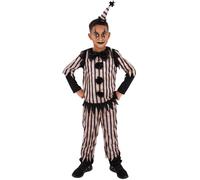 Dark Vintage Clown Boys Halloween Scary Clown Fancy Dress Outfit Age 4-12