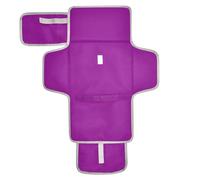 Dark Violet Solid Color Pure Plain Reusable wipeable Changing pad with Tissue Pocket Diaper mat Changing pad Travel Lightweight & Foldable Changing Station cambiadores de pa?ales para Bebes