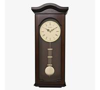 Dark Walnut Finish Wooden Pendulum Wall Clock W9904