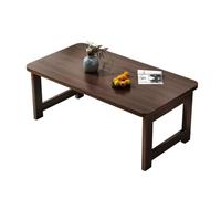 Dark Walnut Recular Folding Coffee Table - Living Room Center Table, 31.5" L x 19" W x 20" H, Portable nic Table, Space-Saving Design for Versatile Use