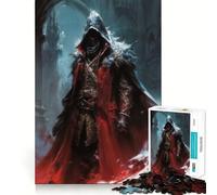 Dark Warrior of Assassins Puzzles for Adults 1000 Puzzles Memory Build Smooth Connection Home Enjoyable Home Art (50x75cm)