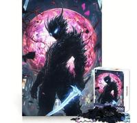 Dark Warrior with Glowing Sword 1000 Piece Jigsaws for Teenagers Casual Game Creative Play Fun Activity Home Accent (50x75cm)