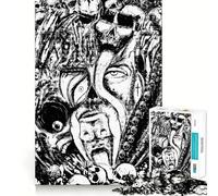 Dark Wars Hell for Adults 1000 Piece Jigsaw Puzzle Brain Exercise Tension Relief Real Challenge Classic Xmas Gift (38x52cm)