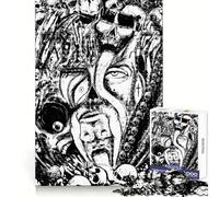 Dark Wars Hell for Adults 1000 Piece Jigsaw Puzzle Brain Exercise Tension Relief Real Challenge Classic Xmas Gift (38x52cm)