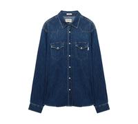 Dark Wash Denim Western Shirt, male, Roy Roger's, Denim Shirts, Blue, S, Shirts S