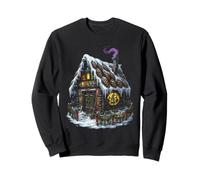 Dark Witch Cottagecore Gingerbread Yule Pagan Christmas Art Sweatshirt