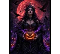 Dark Witch Halloween Notebook: Spooky Journal for Back to School, Writing, Notes, School, Work & Everyday Use