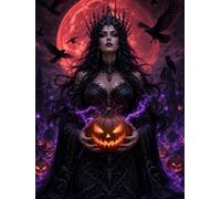 Dark Witch Halloween Notebook: Spooky Journal for Back to School, Writing, Notes, School, Work & Everyday Use