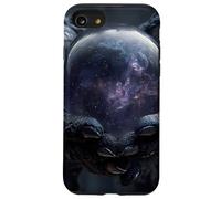 Dark Witch Hands Holding Galaxy Crystal Ball Case for iPhone SE (2020) / 7/8