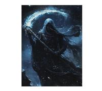 Dark Wizard Holding Crescent Moon Jigsaw Puzzle for Adults, 500 Piece