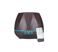 (Dark Wood Grain) European Standard 500ML Essential Oil Diffuser with Remote Control for Home Yoga Office, Aromatherapy Air Freshener Humidifier with Timer and Waterless Auto-Off Cool Mist