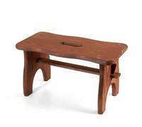 Dark Wood Stool 21 Cm High Brown H&H