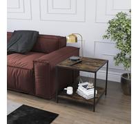 (Dark Wood) Vida Designs Brooklyn End Table 2 Tier Side Table