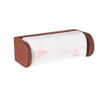 Dark Wood Wall-Mounted Paper Towel Holder 14x10x27 CM H&H