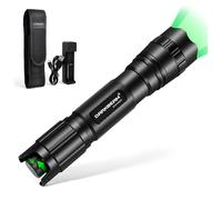 DARKBEAM Green Light Torch LED Rechargeable Stepless Dimming, Focus Adjustable Portable Handheld Greenlight Torches for Night Vision, Hunting, Camping, Observation, Fishing, Search, Rescue, Stargazin