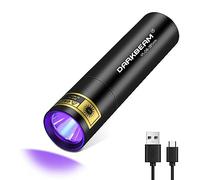 DARKBEAM UV Flashlight 395 NM, Handheld Wood's lamp Mini Ultraviolet Lights, USB-C Rechargeable LED Black Light Flashlights, Pet Urine Detector Light, for Fluorescer Detection and Curing Resin