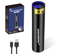 DARKBEAM UV Torch 365nm Black Light Woods Lamp, USB Rechargeable