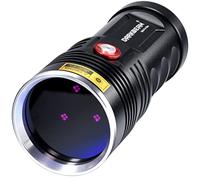 DARKBEAM UV Torch 365nm Flashlight Wood’s lamp, Rechargeable Blacklight 36W Powerful, LED Ultraviolet USB-C Black Light Portable Pet Urine Detector for Resin Curing, Ore, Leak Detection