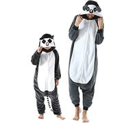 DarkCom Lemur Onesie Unisex Adult Pajamas, Flannel One Piece Cosplay Halloween Christmas Costume for Women Men X-Large