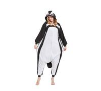 DarkCom Unisex Adult Hooded Pajamas Halloween Homewear Christmas African Penguin Onesie One Piece Loungewear Nightwear M