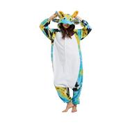 DarkCom Unisex Adult Hooded Pajamas Halloween Homewear Christmas Dyeing Bule Axolotl Onesie One Piece Loungewear Nightwear M