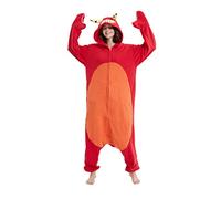 DarkCom Unisex Adult Hooded Pajamas Halloween Homewear Christmas Fiddler Crab Onesie One Piece Loungewear Nightwear M