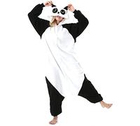 DarkCom Unisex Adult Hooded Pajamas Halloween Homewear Christmas Kangfu Panda Onesie One Piece Loungewear Nightwear M