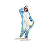 DarkCom Unisex Adult Hooded Pajamas Halloween Homewear Christmas Tyrannosaurus Onesie One Piece Loungewear Nightwear M
