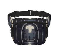 DarkDelights Square Double-Layer Waist Bag for Outdoor Activities Such as Sports, Travel, Hiking, Cycling