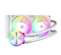 darkFlash DG240 All-in-one Liquid CPU Cooler, High-Performance Pump, ARGB Sync, PWM Daisy Chain Connection Fans, AIO Cooler Compatible with Intel 1851/1700, AMD AM4/AM5 (White, 240mm AIO)