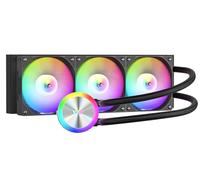 darkFlash DG360 All-in-one Liquid CPU Cooler, High-Performance Pump, ARGB Sync, PWM Daisy Chain Connection Fans, AIO Cooler Compatible with Intel 1851/1700, AMD AM4/AM5 (Black, 360mm AIO)