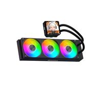 darkFlash DV360S MAX All-in-one Liquid CPU Cooler, 3.95” LCD Screen with 480*480 Resolution, Single Frame ARGB PWM Fan PC Radiator, CPU AIO Cooler 360mm Intel 1851/1700, AMD AM4/AM5 Compatible (Black)