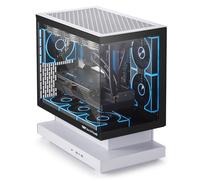 darkFlash FLOATRON F1(2025) Micro-ATX PC Case, 270° Panoramic Floating Gaming Case, Back Connect Support, 3X ARGB PWM Fans, High Airflow, Type-C, Supports 360mm AIO (W/o RGB Fans)