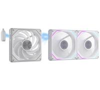 darkFlash G16 120MM Magnetic ARGB PC Case Fans - 3 Pack, Tool-Free Installation, up to 2200RPM Cooling, 4-Pin PWM, Sync with Motherboard RGB Software(White)