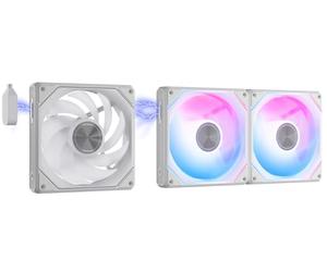 darkFlash G24 120MM Magnetic ARGB PC Case Fans - 3 Pack, Tool-Free Installation, up to 2200RPM Cooling, 4-Pin PWM, Sync with Motherboard RGB Software(White)
