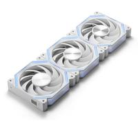 darkFlash INF34 120MM PC Case Fan, Daisy-Chain, up to 2000RPM Cooling, 4-Pin PWM, ARGB CPU Cooling Computer Fan, 3 Pack (Forward, White,)