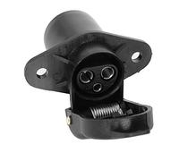 DARKGUARD 1Piece 3 Pin Tractor Socket 12v 24v,Norm Din 9680,3 Flat Terminals,Waterproof 3pin Trailer Socket,3 pin Caravan Socket Female for Van Towing RV Towbars (3pin Socket S21)
