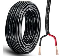 DARKGUARD 2 Core Flexible Extension Cable for Trailer 0.75mm², 20M Coil Copper Wire 12V 24V, Thin Wall Electrical Wire for Trailer Auto Automotive Caravan, Twin Cable Round