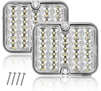 DARKGUARD 2 x Led Rear Reverse Lights For Trailer Tractor Truck, 12V 24V Dual Voltage Trailer Reverse Light Back Up Light,Submersible White Trailer Light Reversing Light