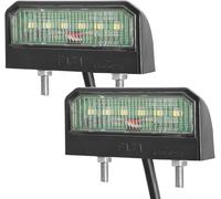 DARKGUARD 2 x Trailer LED Number Plate Lights Waterproof,12V 24V Universal Rear License Plate Light For Car Trailer Truck Caravan,Trailer Registration Plate Light LED