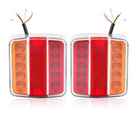 DARKGUARD 2 x Trailer Lights Led Towing Lights 12V 24V Waterproof IP67 Caravan Truck Trailer Rear Lights Led Boat Tail Light Turn Signal/Position/Number Plate/Brake/Reflector E-Mark
