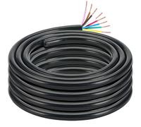 DARKGUARD 8 Core Cable for Trailer 10M, Automotive Caravan Wire 33ft, Towing Cable 8pin Electrical Wire for 12V 24V Vehicle Rear Lights, Trailer Plugs & Sockets (7 x 0.5mm² + 1 x 1.0mm²)