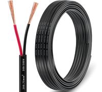 DARKGUARD Automotive 2 Core Cable 0.75mm², 10M Trailer Caravan Wire 12V 24V, Flexible Flat 2 Core Copper Cable for Car RV Agriculture Machinery