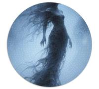 Darkling Beauty 1000 Pieces Round Puzzles Creative Jigsaw Impossible Hard Difficult Challenging for Adults And Kids Unique Challenge Game 1000pcs (67.5x67.5cm)