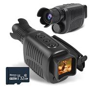 Darkness 300m Monocular Night Vision Device 1080P HD Infrared 5x Digital Zoom Telescope Outdoor Day Night Dual Use Comfortable(With 32G)
