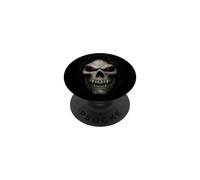 Darkness Knows My Name Hooded Skull Quote Gothic Horror PopSockets Adhesive PopGrip